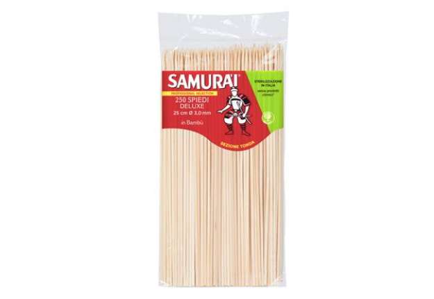 Immagine di Spiedi delux - in bambù - 25 cm - Samurai Party - conf. 250 pezzi