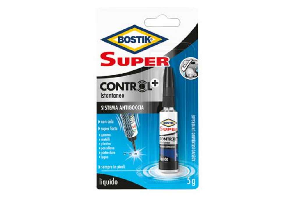 Immagine di Colla istantanea Super Control - universale - con sistema antigoccia - 5 gr - Bostik