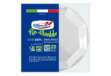 Immagine di Piatto fondo riutilizzabile - ottagonale - diametro 22 cm - PS reuse - bianco - Dopla - conf. 25 pez