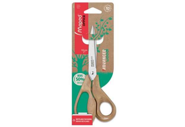 Immagine di Forbici Advanced Wood - asimmetriche - 18 cm - Maped