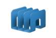 Immagine di Portacataloghi Eco - 21,5 x 16,5 x 21 cm - azzurro - Durable