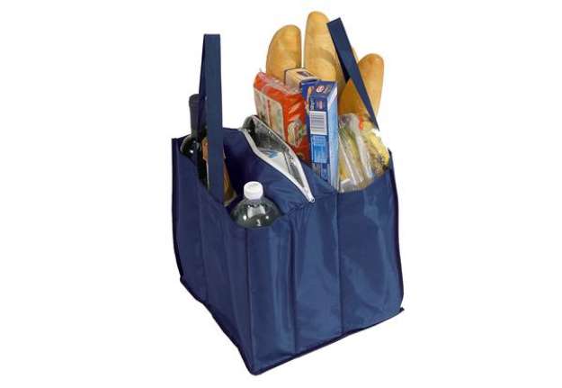 Immagine di Borsa Comby Bag - per la spesa - a scomparti - 30 x 30 x 30 cm - blu - Berni Group