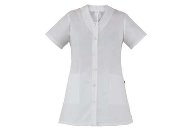 Immagine di Casacca Camelia - da donna - manica corta - taglia M - bianco - Giblor's