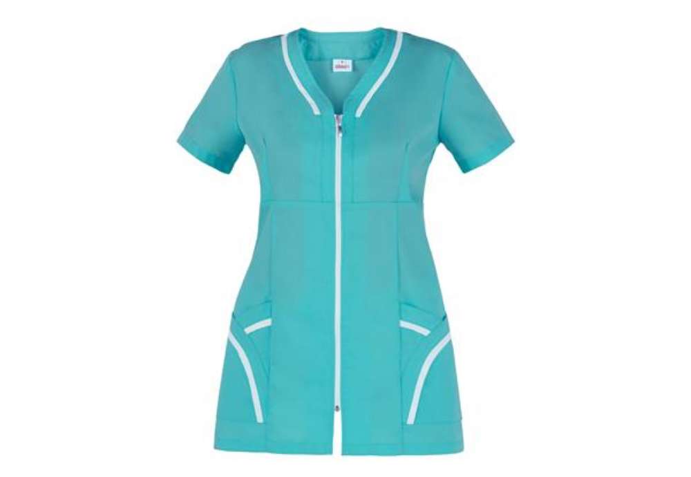 Immagine di Casacca Altea - da donna - manica corta - taglia XL - verde acqua - Giblor's