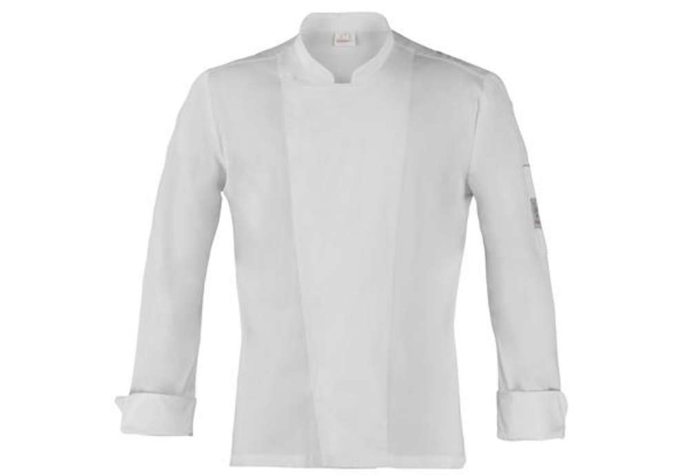 Immagine di Giacca cuoco Augustin - da uomo - manica lunga - taglia S - bianco - Giblor's