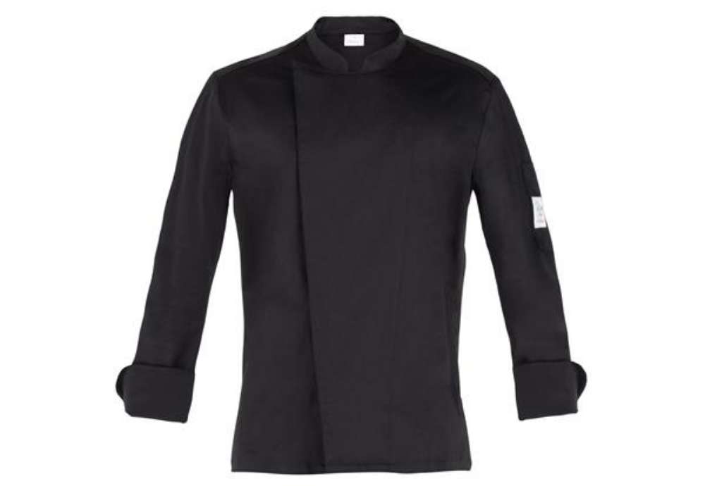 Immagine di Giacca cuoco Augustin - da uomo - manica lunga - taglia XL - nero - Giblor's