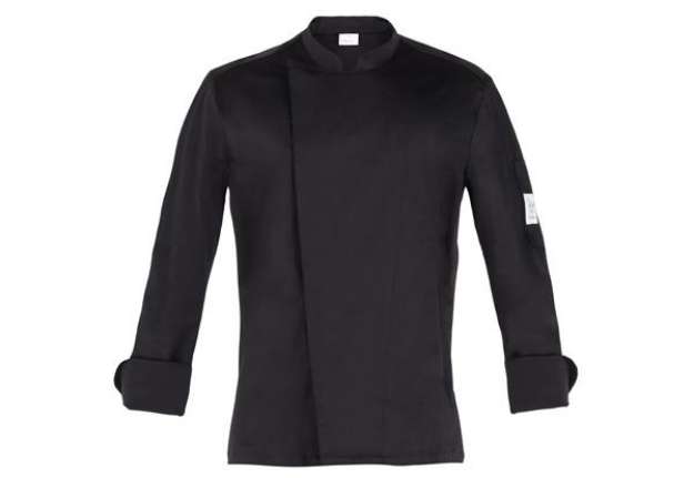 Immagine di Giacca cuoco Augustin - da uomo - manica lunga - taglia XL - nero - Giblor's