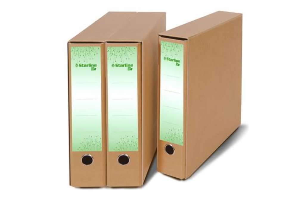 Immagine di Registratore Avana Eco - protocollo - dorso 8 cm - Starline