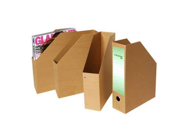 Immagine di Portariviste Eco - 25 x 35 x 8 cm - dorso 8 cm - avana - Starline