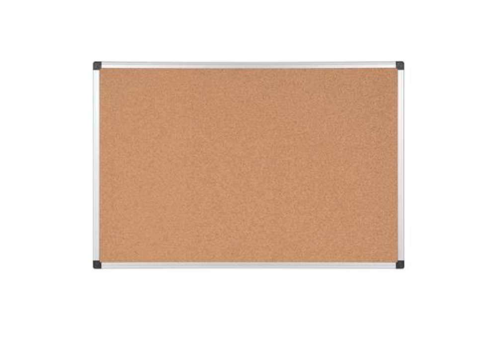 Immagine di Lavagna - 45 x 60 cm - superficie in sughero - cornice in alluminio - Starline