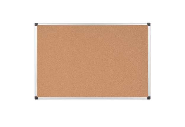 Immagine di Lavagna - 90 x120 cm - superficie in sughero - cornice in alluminio - Starline