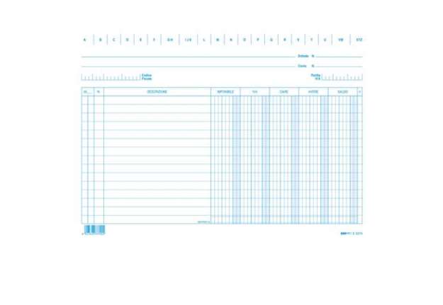 Immagine di 100 schede dare/avere/saldo/iva - 17 x 24 cm orizz. - Edipro