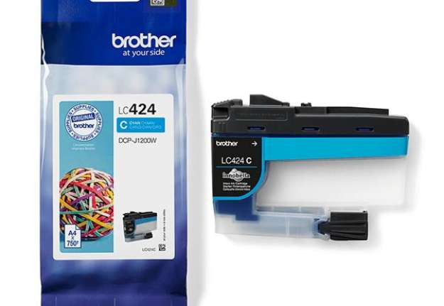 Immagine di Brother - Cartuccia - Ciano - LC424C - 750 pag