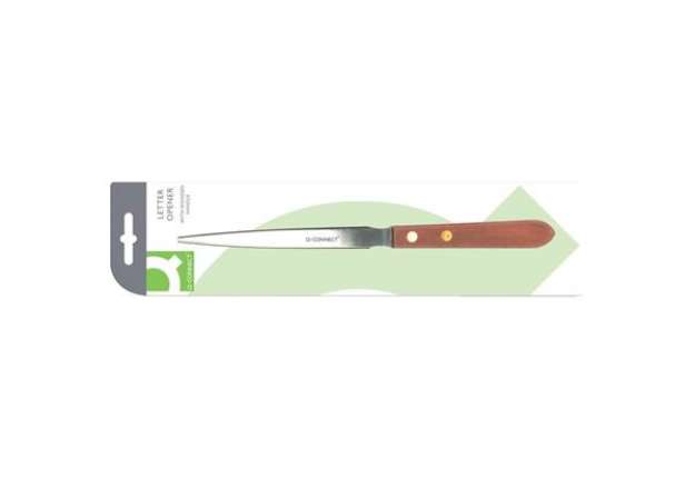 Immagine di Apribuste tagliacarte in blister Q-Connect acciaio/legno 21,5 cm KF03985