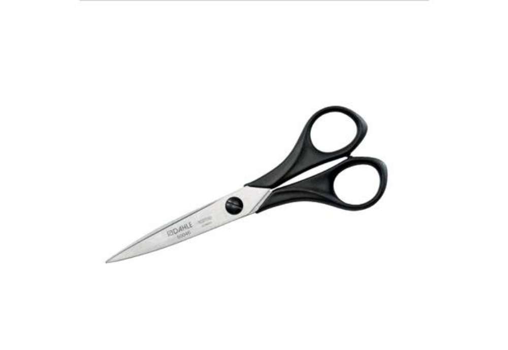 Immagine di Forbici professionali Dahle acciaio inox simmetriche nero 16 cm R050046