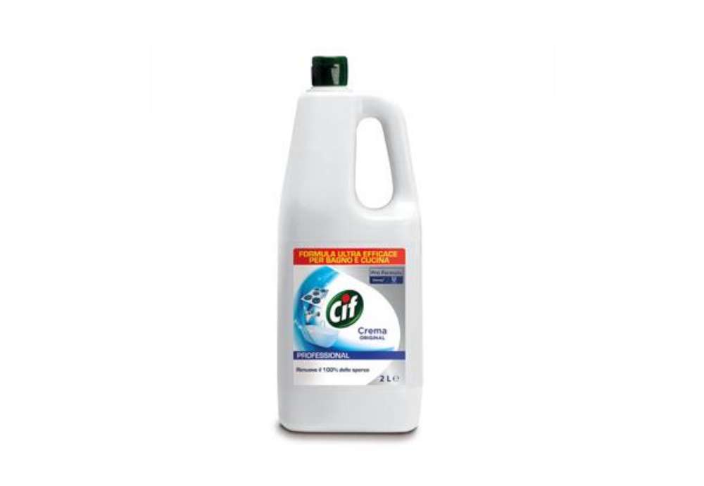 Immagine di Crema sgrassante professionale Cif bianco Flacone 2 litri - 7508633