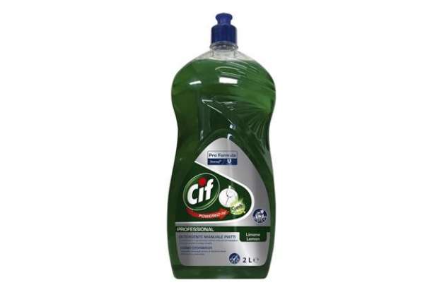 Immagine di Detergente per stoviglie Cif Limone Professionale - verde - flacone 2 litri - 101104955