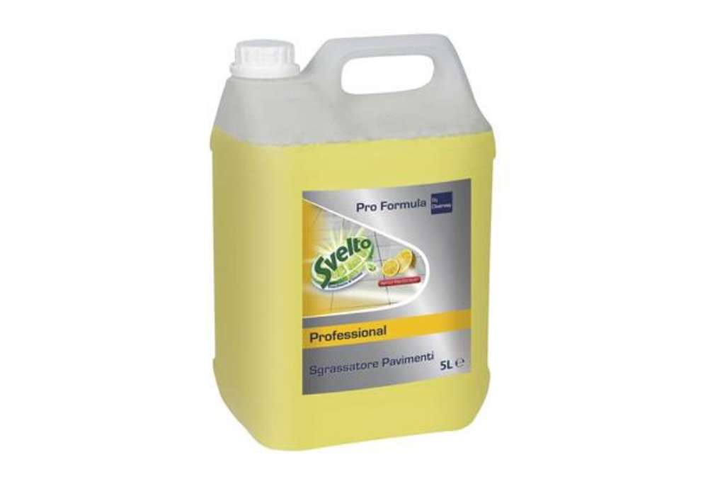 Immagine di Sgrassatore pavimenti professionale fragranza limone Svelto tanica 5 L giallo - 7514364
