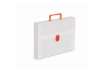 Immagine di Valigetta portadocumenti Favorit a una chiusura polionda cannettato bianco trasparente 27x38 cm dors