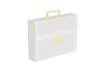 Immagine di Valigetta portadocumenti Favorit a una chiusura polionda cannettato bianco trasparente 27x38 cm dors