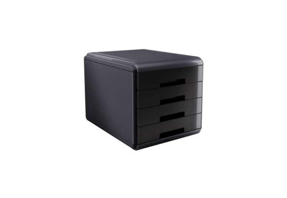 Immagine di Cassettiera 4 cassetti ARDA Mydesk polistirolo e materiale infrangibile grigio/nero - 18P4PN