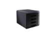 Immagine di Cassettiera 4 cassetti ARDA Mydesk polistirolo e materiale infrangibile grigio/nero - 18P4PN