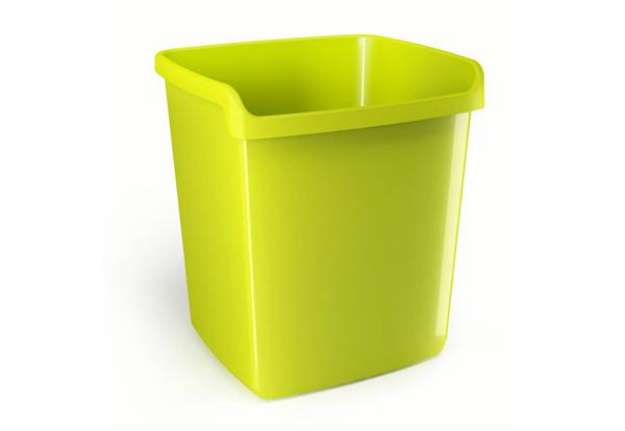 Immagine di Cestino impilabile ARDA MyDesk 15 litri polipropilene verde rettangolare 8116V