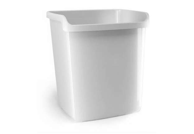 Immagine di Cestino impilabile ARDA MyDesk 15 litri polipropilene bianco rettangolare 8116B