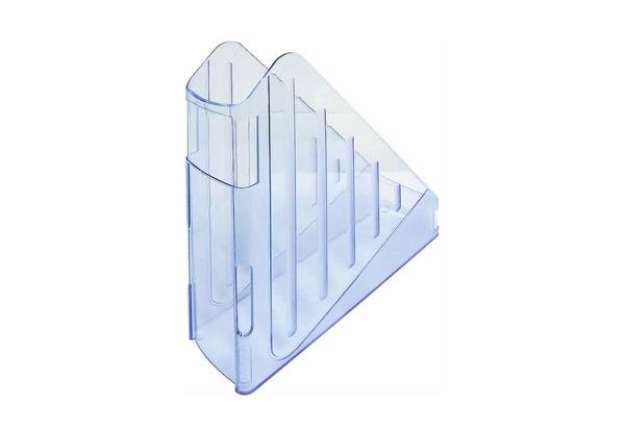 Immagine di Portariviste ARDA Classic polistirolo antiurto azzurro trasparente 7,5x27x29,5 cm - TR4118BL