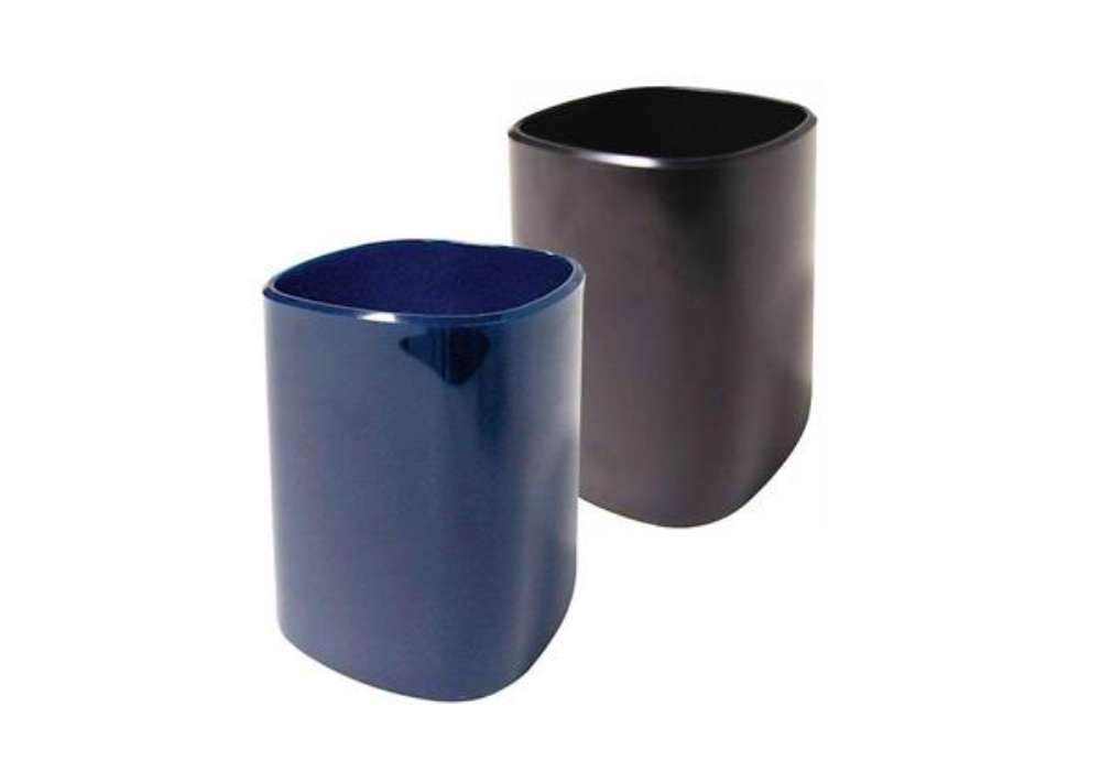 Immagine di Portapenne ARDA in polistirolo blu opaco - 6,5x6,5x9,5 cm - 4111A