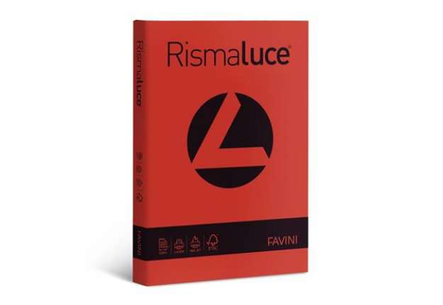Immagine di Carta colorata Favini Rismaluce colori forti 140 g/m² A3 scarlatto - Risma da 200 fogli - A65C213