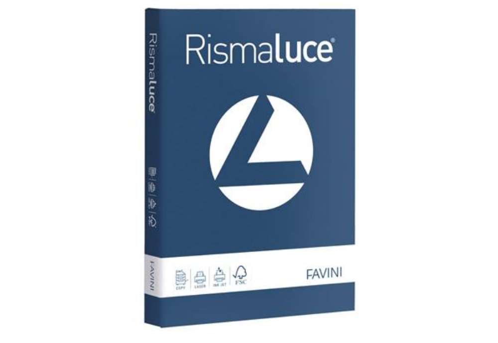 Immagine di Carta colorata Favini Rismaluce colori forti 200 g/m² A4 blu di prussia Risma da 125 fogli - A67K104