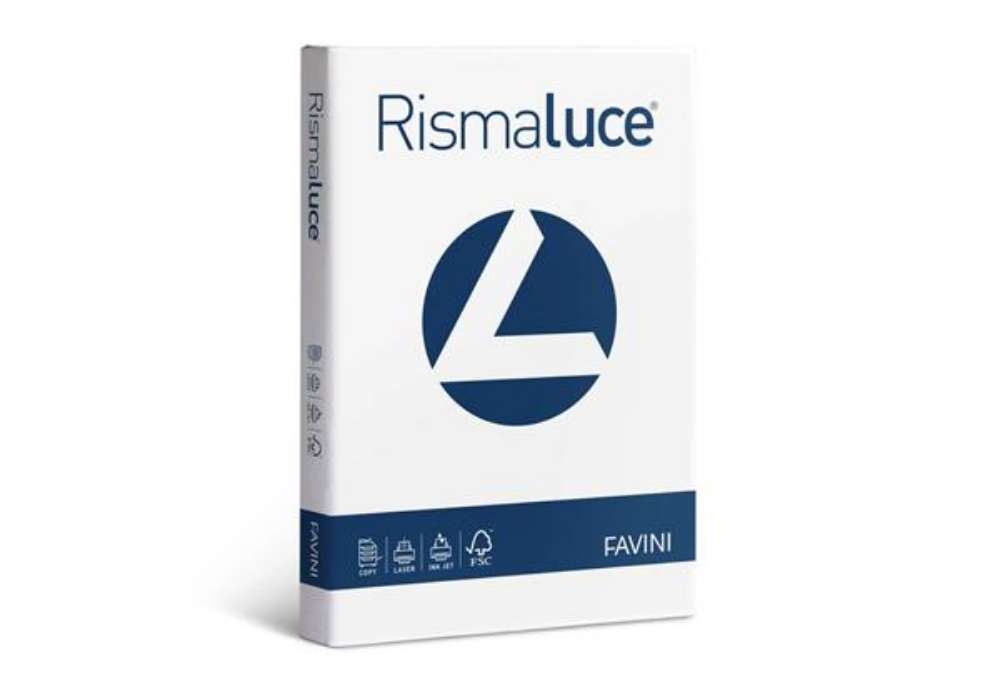 Immagine di Carta per fotocopie A4 Favini Rismaluce Bianca 120 g/m² Risma da 250 fogli - A604204