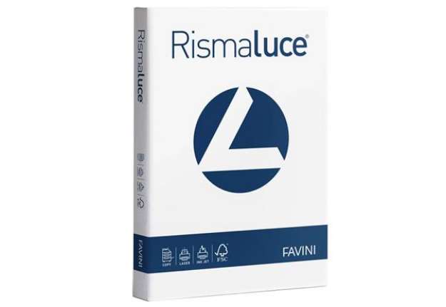 Immagine di Carta per fotocopie A4 Favini Rismaluce Bianca 140 g/m² Risma da 200 fogli - A650204