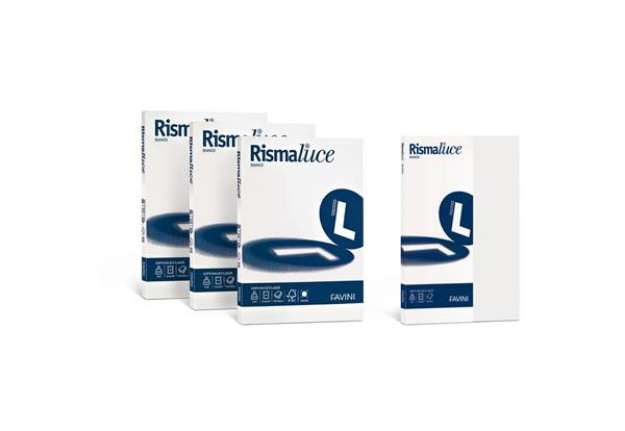 Immagine di Carta per fotocopie A4 Favini Rismaluce Bianca 240 g/m² Risma da 100 fogli - A670124