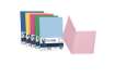 Immagine di Cartellina semplice FAVINI FOLDER S cartoncino Simplex Luce&Acqua 200 g/m² 25x34cm mix 5 colori  con