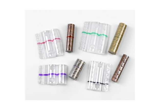 Immagine di Blister per monete HolenBecky 50 cent plastica trasparente confezione da 100 blister - 8005TRBC