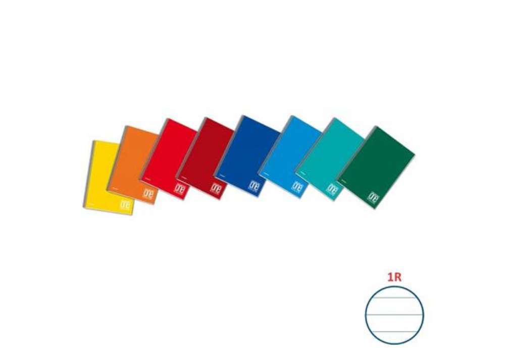 Immagine di Quaderno spiralato One Color A5+ 80 g/m² - 60 ff microperforati 1R - con fori per archiviazione - 11