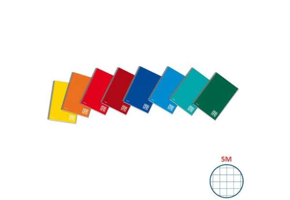 Immagine di Blocco spiralato One Color A4+ 80 g/m² - 60 ff con fori microperforati - 5M - 1155