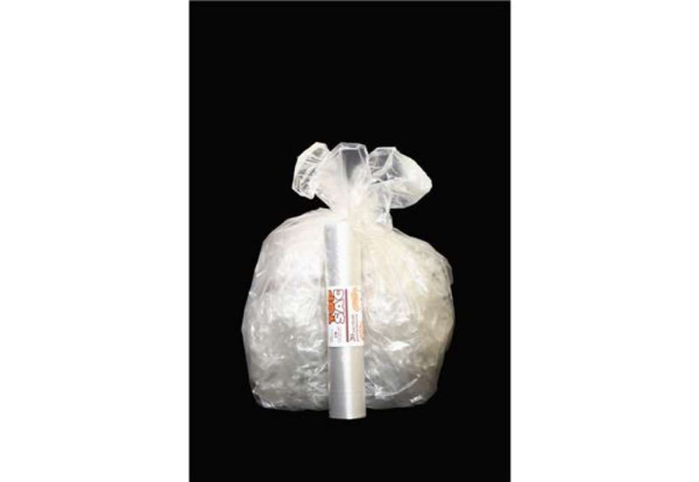 Immagine di Sacchi immondizia per rifiuti inorganici Rolsac 27 L 50x60 cm - 16 µm trasparente - rotolo da 20 pez