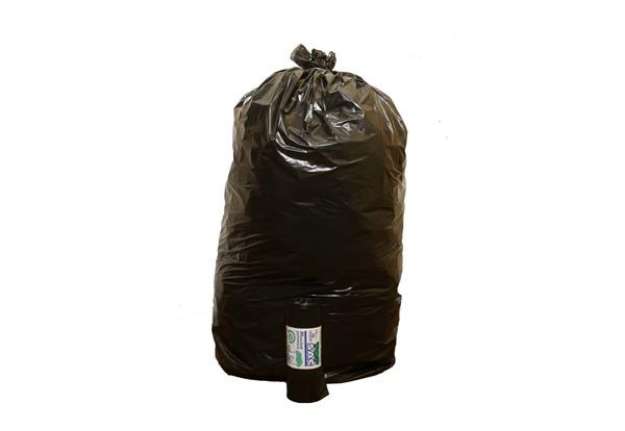 Immagine di Sacchi immondizia Rolsac Quality in polietilene rigenerato capacità 97 l NERO rotolo da 10 pz. - 102