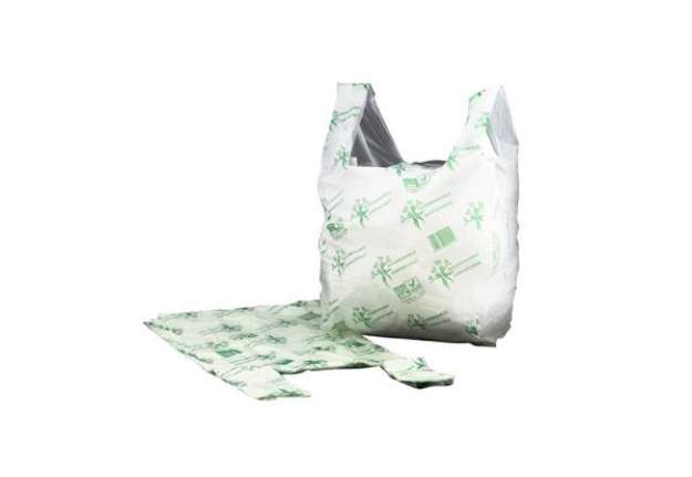 Immagine di Shopper NESSUNO in mater-bi biodegradabile verde 27+7,5+7,5x50 cm cartone da 500 pz - 21381