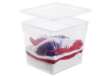 Immagine di Contenitore Rotho Clear Box in PPL impilabile trasparente - 31 L 40x33,5x33 cm - F707807