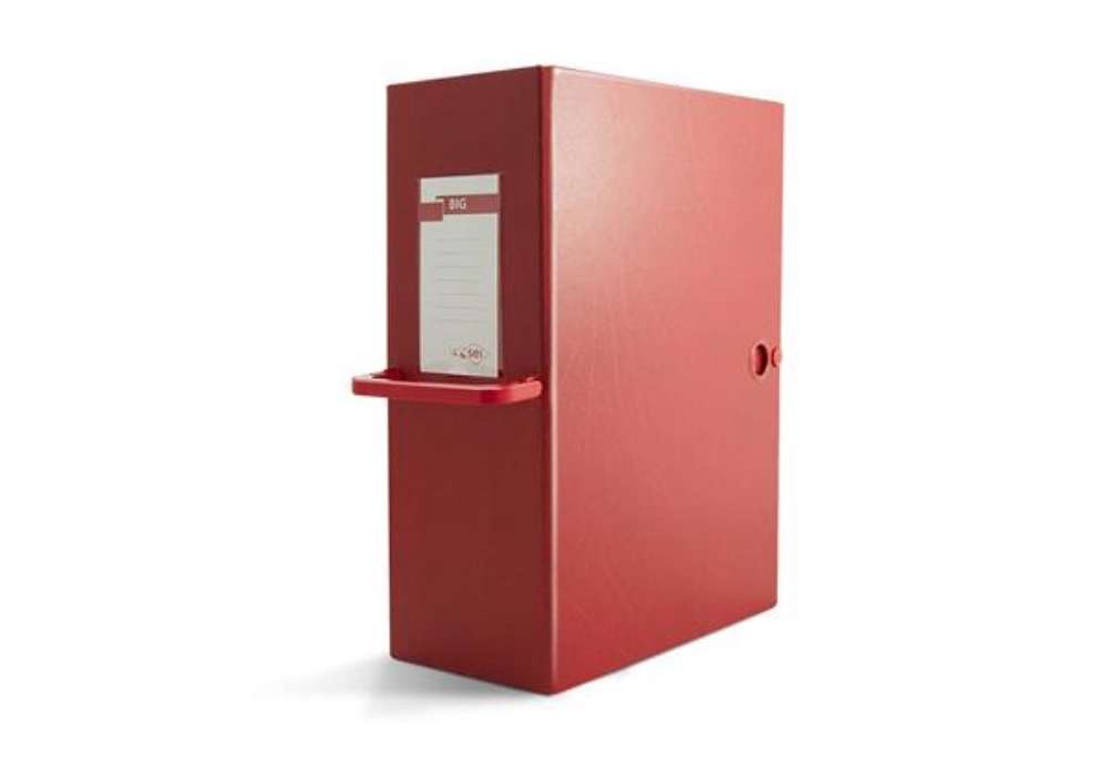 Immagine di Cartella portaprogetti con bottone Sei Rota Big - dorso 20 cm rosso - 26x36 cm 68002012