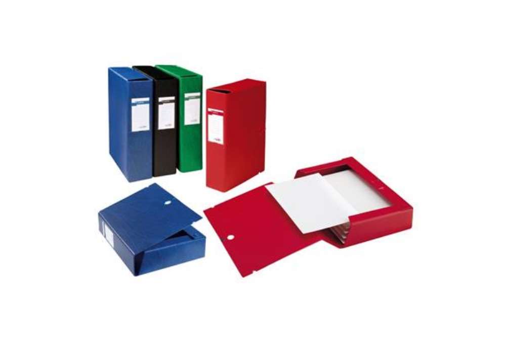 Immagine di Cartella portaprogetti con bottone Sei Rota Scatto - dorso 8 cm rosso - 26x36 cm - 67900812
