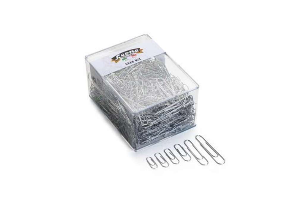 Immagine di Fermagli Leone Dell'Era filo zincato ritrafilato Gran Mix misure assortite zinco brillante scatola d