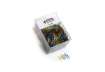 Immagine di Fermagli Leone Gran Mix in filo colorato metallizzato misure assortite scatola da 500 g FX500GMIX