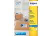 Immagine di Etichette bianche per pacchi AVERY QuickDRY™ 99,1x139 mm - 4 et/foglio - stampanti inkjet - cf. 25 f