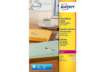 Immagine di Etichette poliestere trasparenti lucide AVERY QuickPEEL™ 38,1x21,2 mm - 65 et/foglio - laser conf. 2