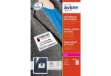 Immagine di Badge adesivi in seta acetata AVERY 80 x 50 mm 20 fogli - L4785-20